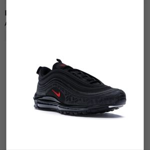 Air max 97 black red all over print used